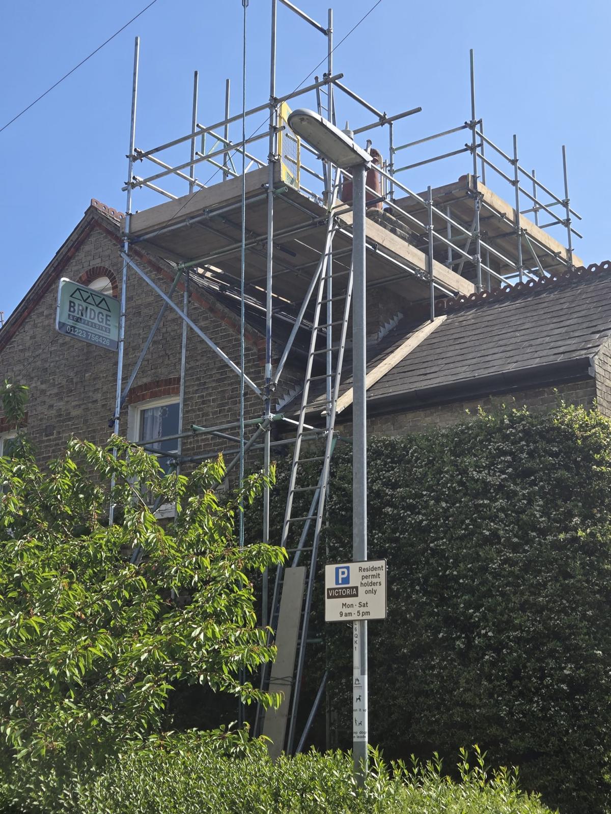 Chimney Access - Bridge Scaffolding Cambridge