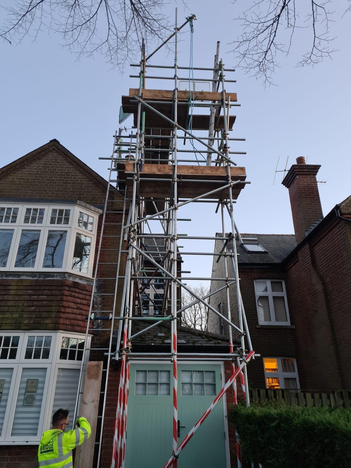 Chimney Access - Bridge Scaffolding Cambridge