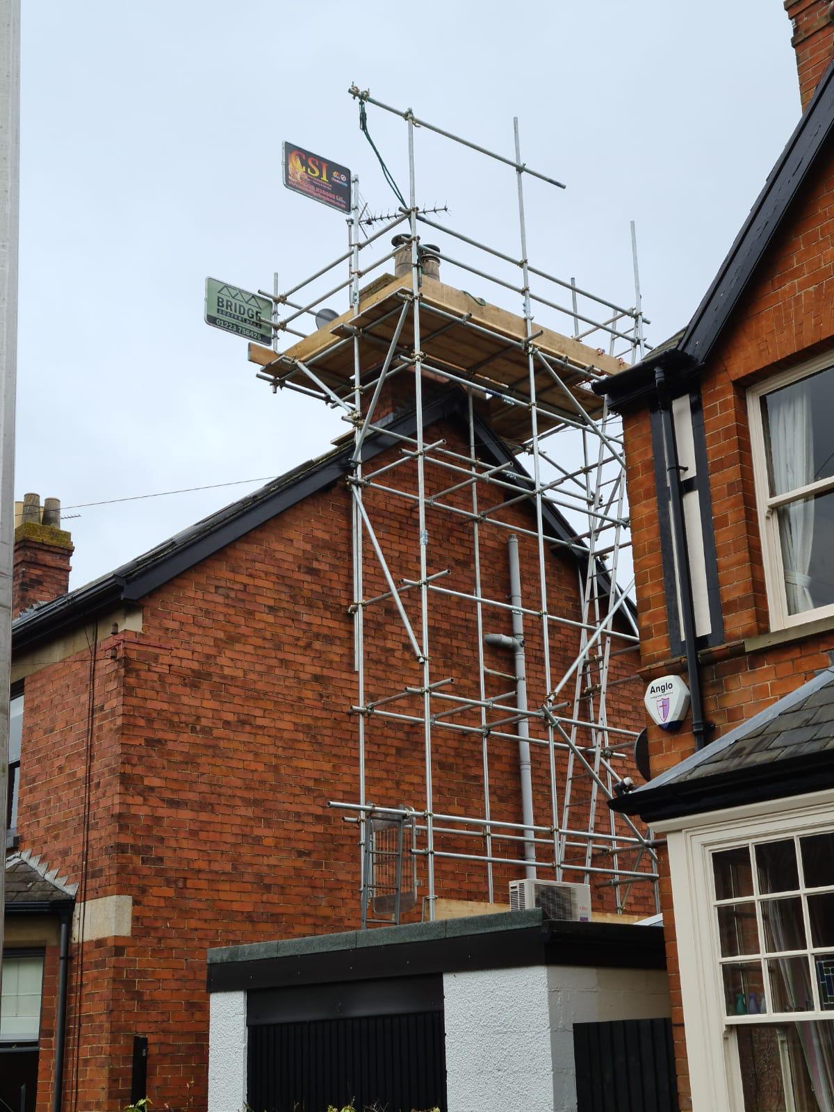 Chimney Access - Bridge Scaffolding Cambridge
